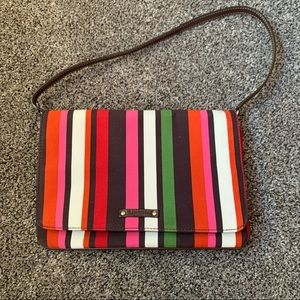 Vintage Kate Spade Purse Multicolored Striped